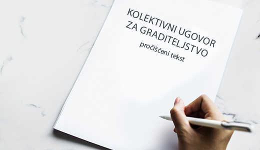 Kolektivni ugovor za graditeljstvo – pročišćeni tekst